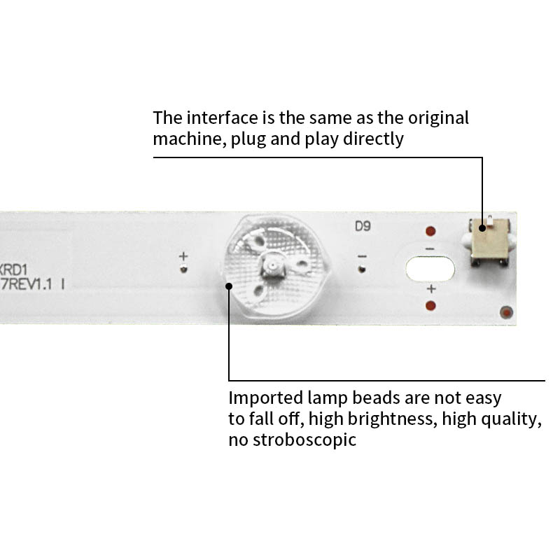 LED Television Backlight Strips CRH-Z49E300030300904657REV1.1 I for 49J1200 PTV49E68DSWN