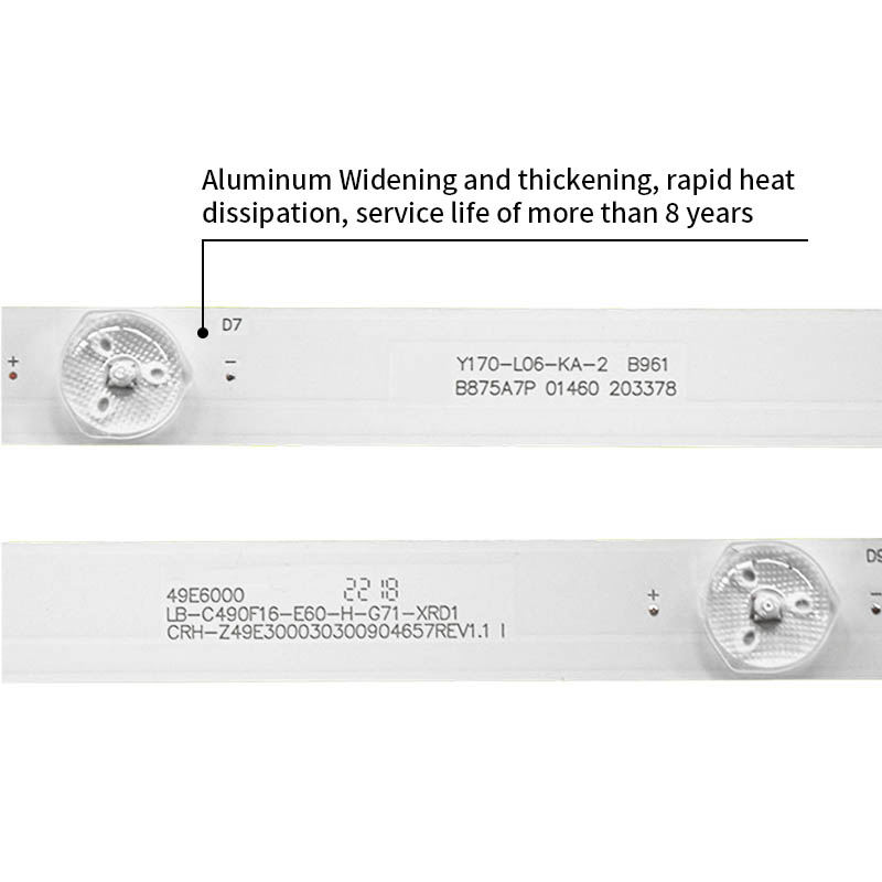 LED Television Backlight Strips CRH-Z49E300030300904657REV1.1 I for 49J1200 PTV49E68DSWN