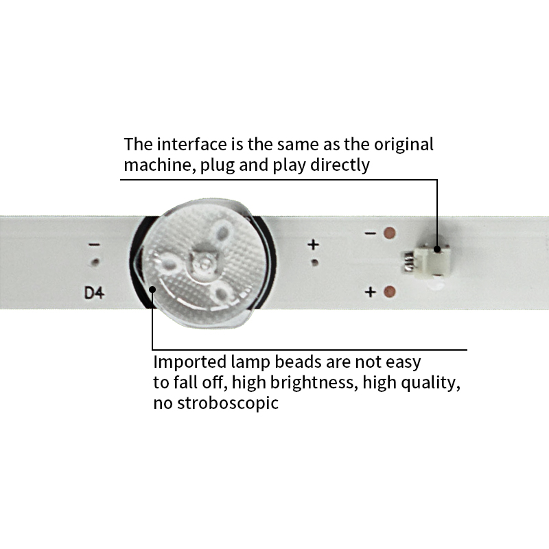 LED TV Backlight strips MS-L2306 V2 for 43TDSA 43S1812 43S1810