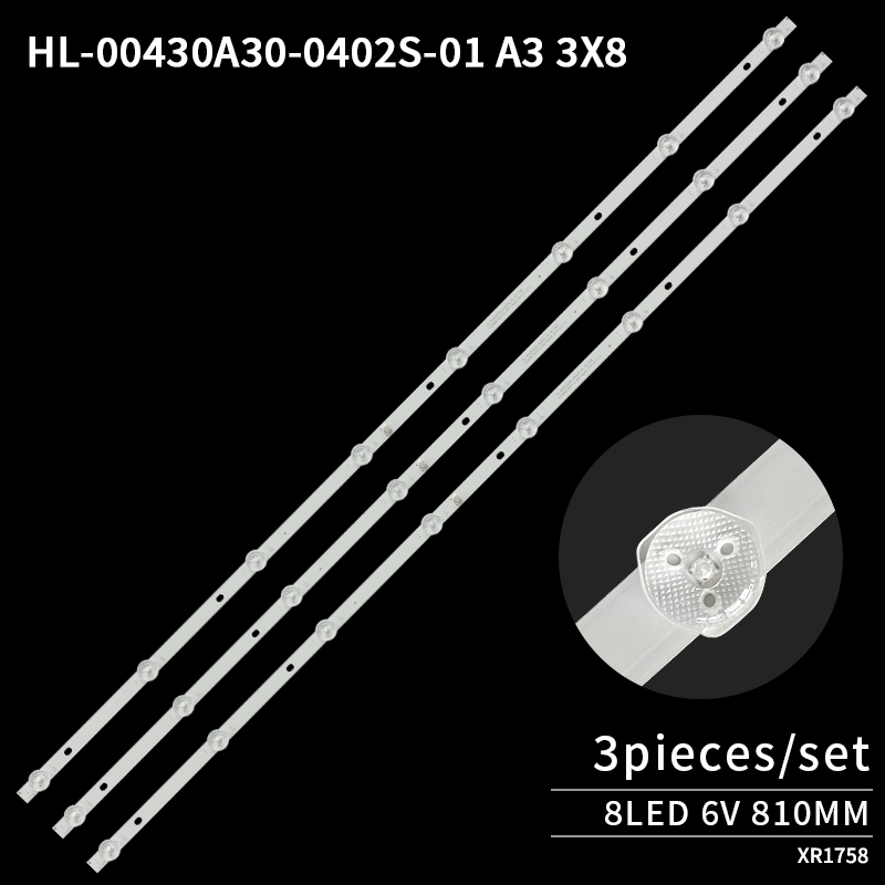 LED TV Backlight strips HL-00430A30-0402S-01 A3 SJ.CX.D4300402-3030ES for SW-LED43UA400