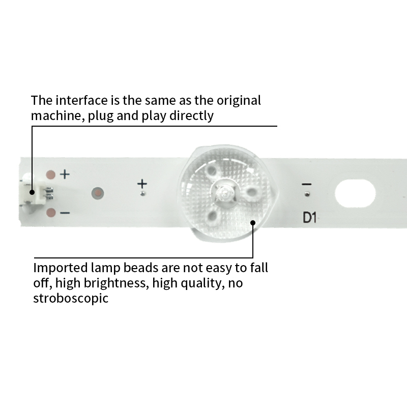 LED TV Backlight strips 4708-K550WD-A3213K31 K550WD7 A3 Typ-A/B for 55PUF6051/T3 LE55D8800 H55V9000