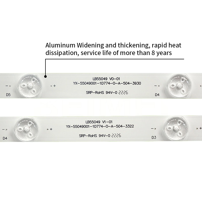 LED TV Backlight strips LB55049 V1-01 YX-55049001-1D774-O-A-504-3322 for KDL-55R580C