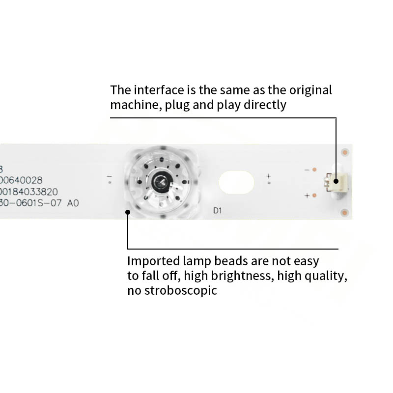 LED Television Backlight Strips RF-AJ490E30-0601S-07 A0 for LC-49CUG8362KS LC-49CUG8372ES