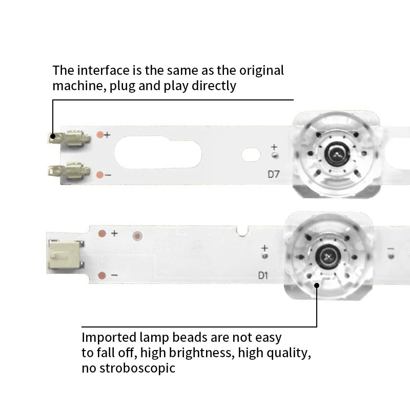 LED Television Backlight Strips JL.D500C1330-408AL-M for UE50TU8000J LM41-00887A LM41-00888A
