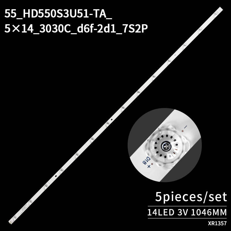 LED Television Backlight Strips HE55FLMR18815760002E for 55A6100 55HD550S3U51 H55A6500