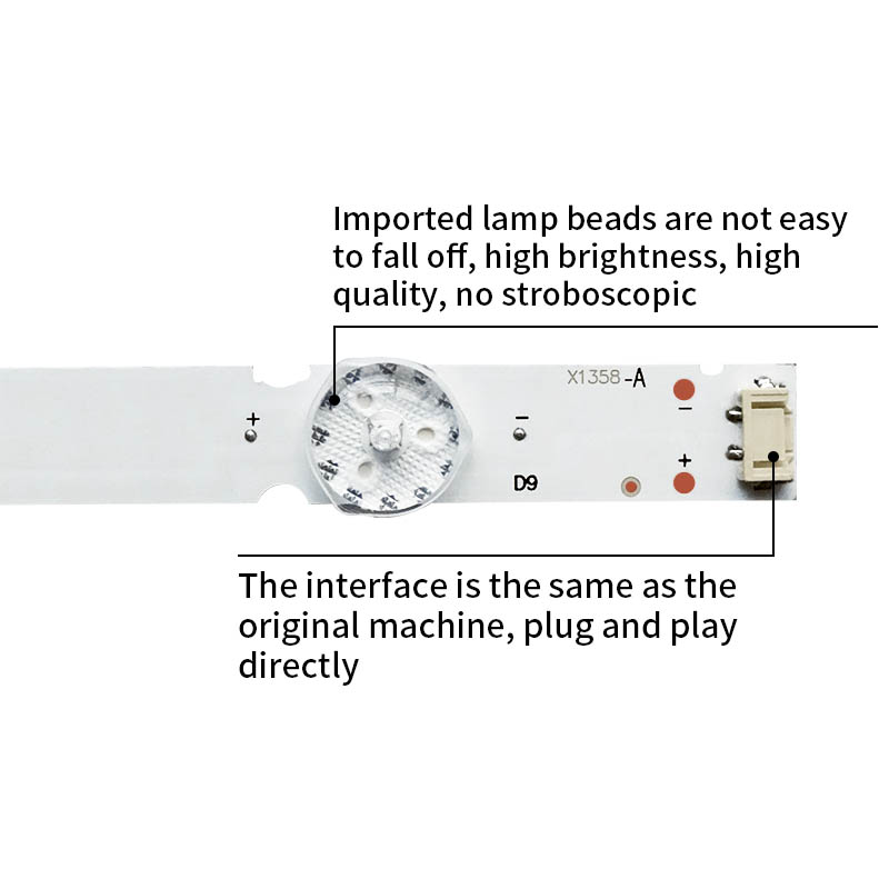LED Television Backlight Strips RF-AZ500E30-0901S-08 A4 for 50PUF6093 50PUF6132 50PFT5503