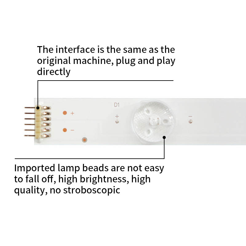 LED Television Backlight Strips YETRONIC-49C-12x5-3030-5C for 3B5CX48817  QL490NV3