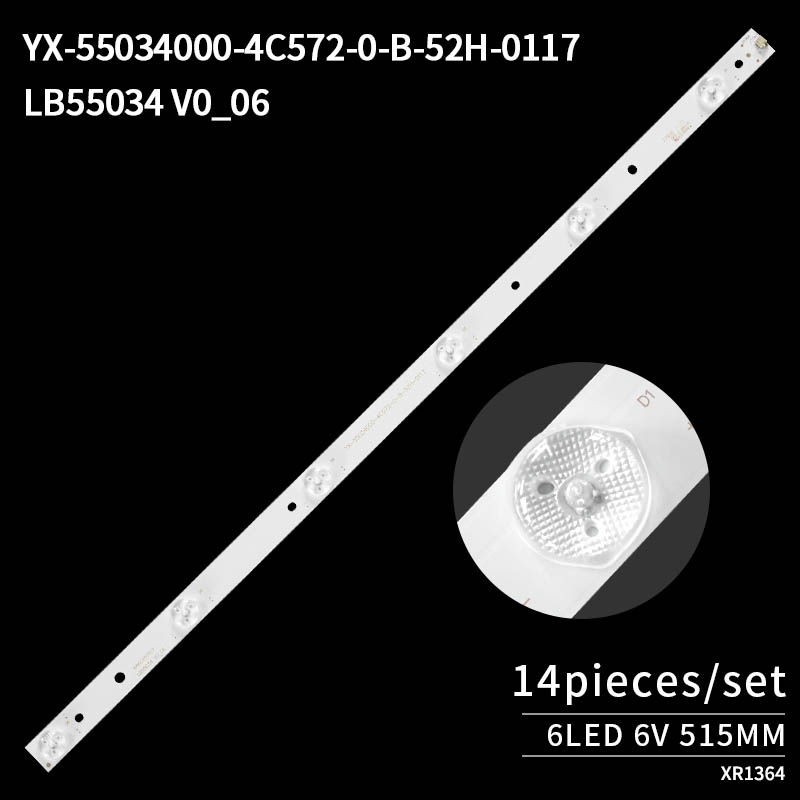 LED Television Backlight Strips YX-55034000-4C572 for 55 PPF 5650  Vizio E55-C1