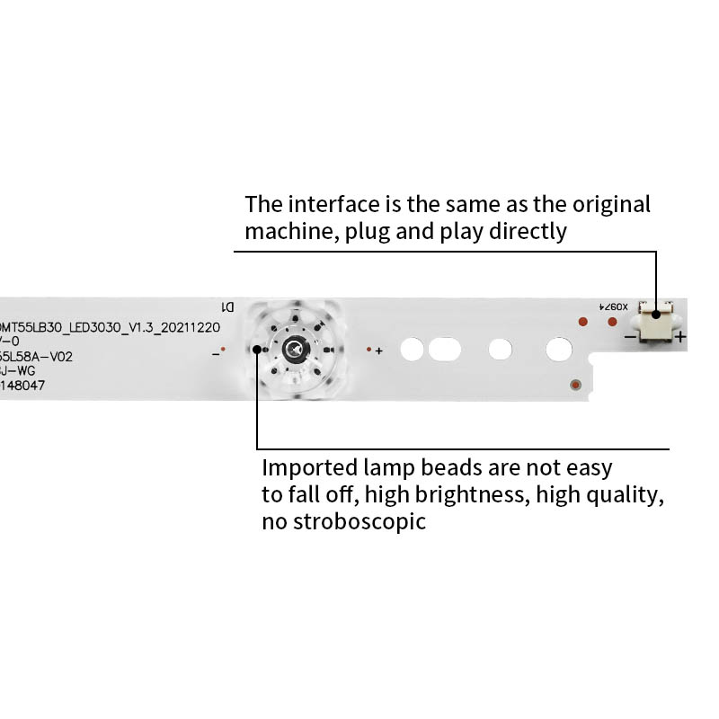 LED Television Backlight Strips CHR-Z55E90003030051063HREV1.1 I  CH55L66A-V02  for 55Q5N 55D3C