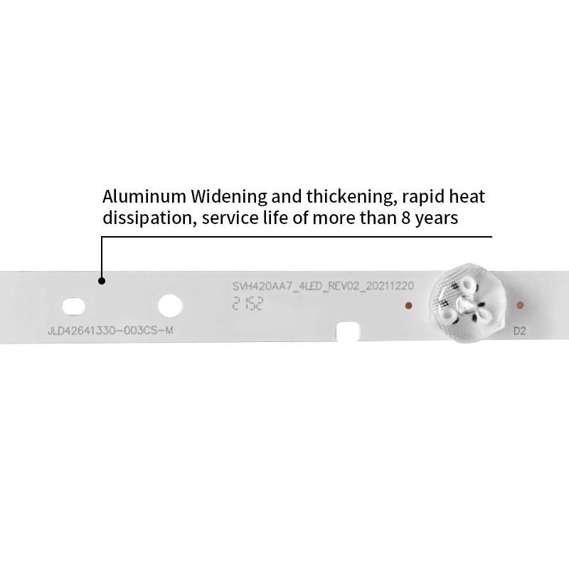 LED Television Backlight Strips SVH420AA7_4LED_REV02_20211220 for LED43T11 LED42K22