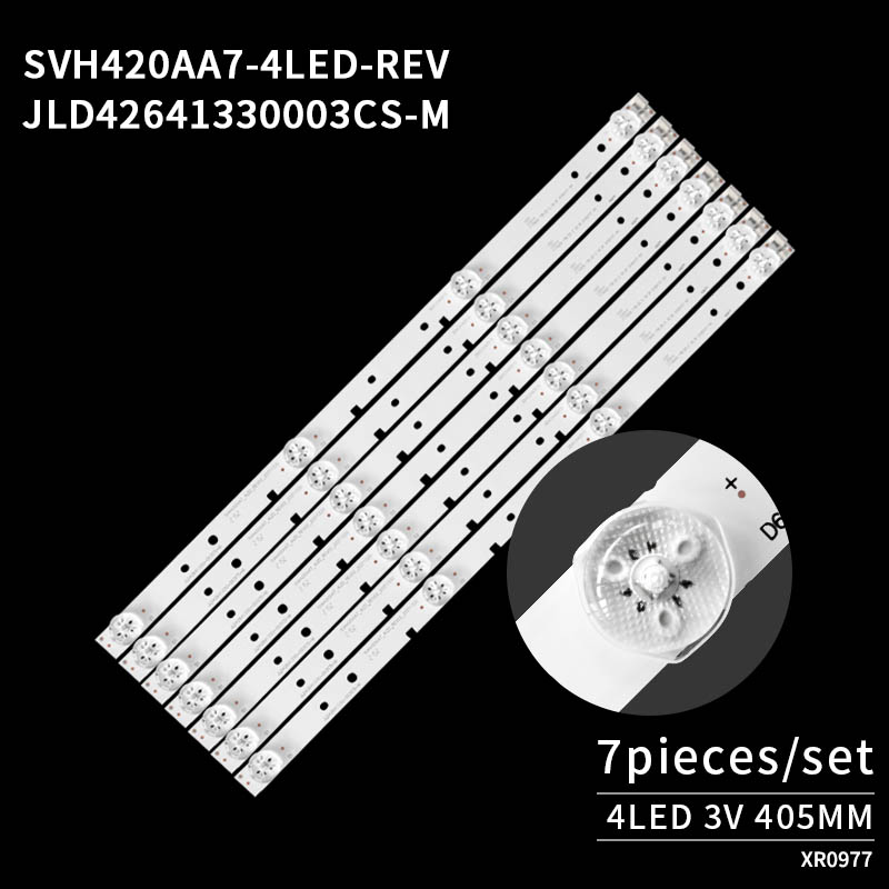 LED Television Backlight Strips SVH420AA7_4LED_REV02_20211220 for LED43T11 LED42K22
