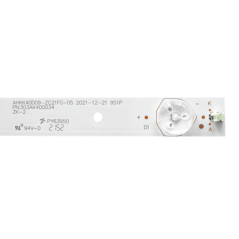 LED Television Backlight Strips AHKK40D09-ZC21FG-05 2021-12-21 9S1P for KKTV K40C