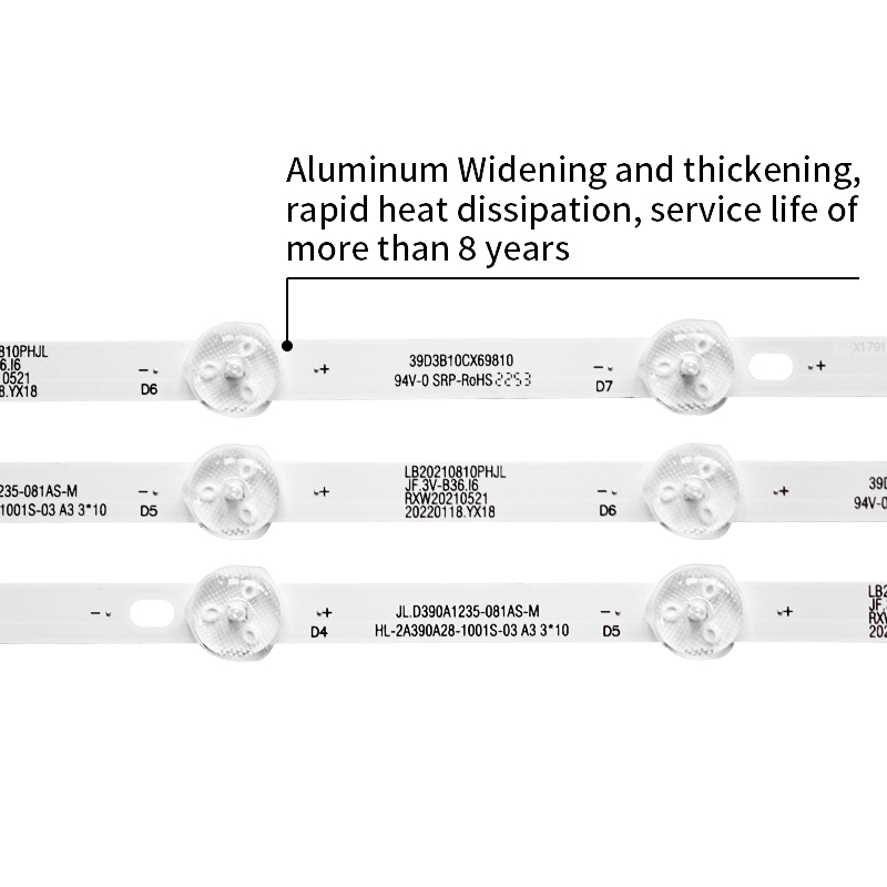 LED TV Backlight Bar JL.D390A1235-081AS-M HL-2A390A28-1001S-03 A3 3*10 for SN039DLD12AT071