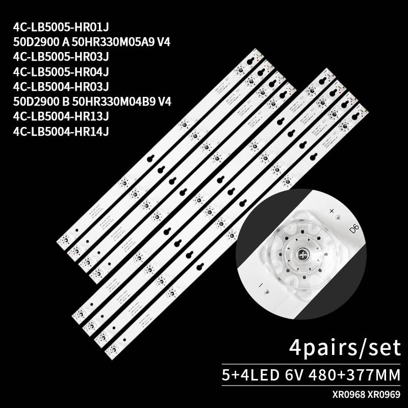 TV LED Backlight Strips 4C-LB5005-HR01J 50D2900 A 50HR330M05A9 V4 for  L50E5800A-UD