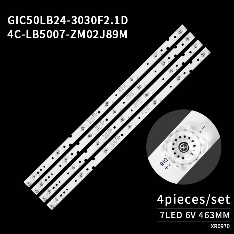 Backlight Strips for TV 4C-LB5007-ZM02J89M GIC50LB24_3030F2.1D for 50L2 50U3800C 50U3900C