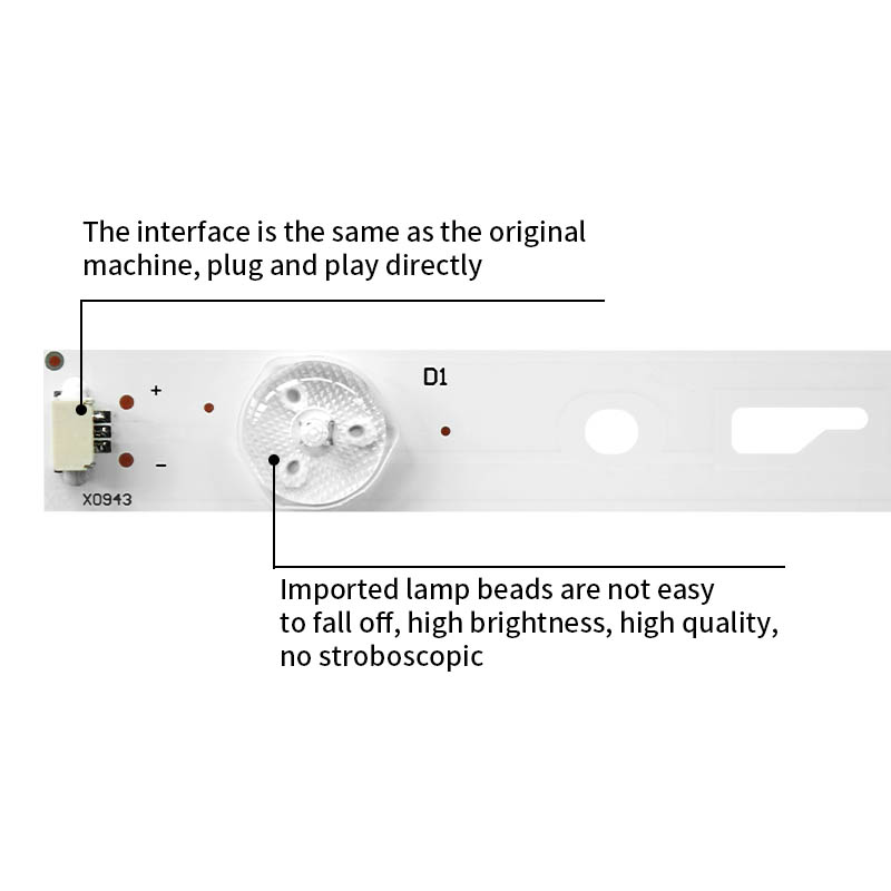 TV LED Backlight Bars TCL_ODM_55U700_12X6_3030C_V2_3V/6V  4C-LB550T-DS1 for  55CE6120R2