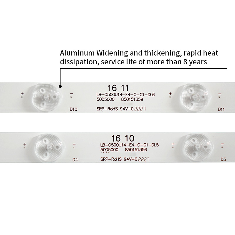 LED TV Backlight strips LB-C500U14-E4-C-G1-DL5 DL6 for 50D3000 50U3  LB500U14