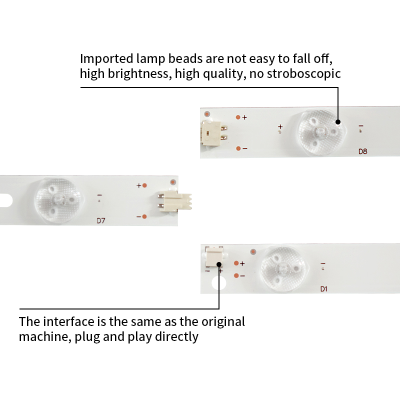 LED TV Backlight strips LB-C500U14-E4-C-G1-DL5 DL6 for 50D3000 50U3  LB500U14