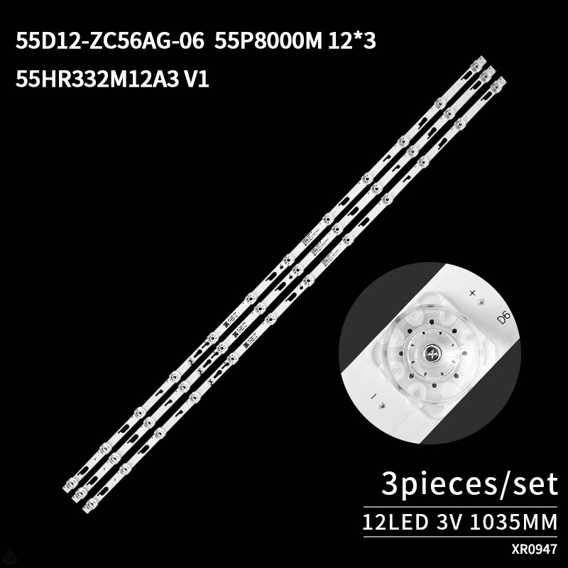 LED Television Backlight Strips TCL55D12-ZC56AG-06 55P8000M  for L55M5-EC L55M5-ES