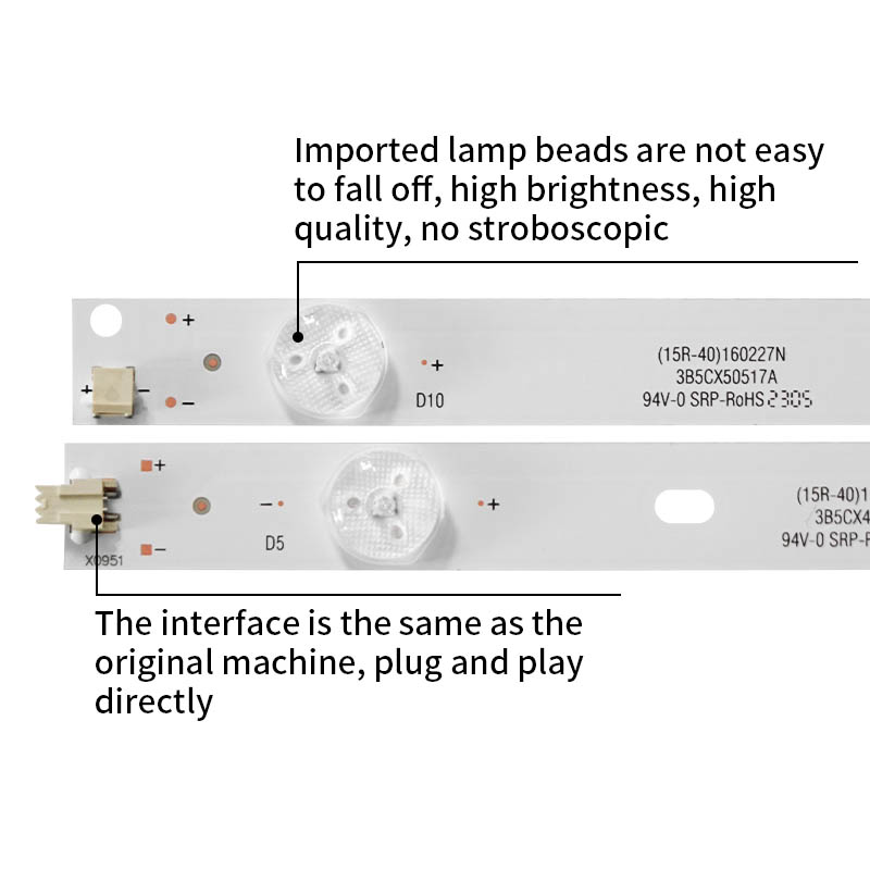 TV LED Backlight Bars NO:405 CH50L56A-V01 A  for  50U1 50U1C 50U3C 50C1U 50A3U 50Z80U