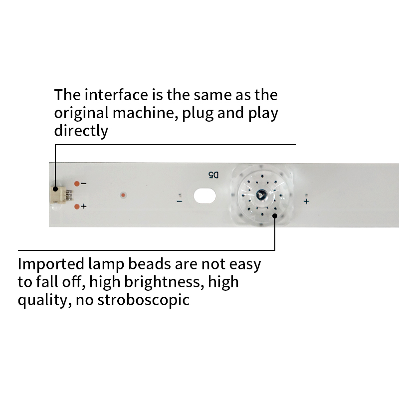 LED TV Backlight strips CRH-K50K523030T090571H-REV1.5 W for PTV-50NU4 50E8