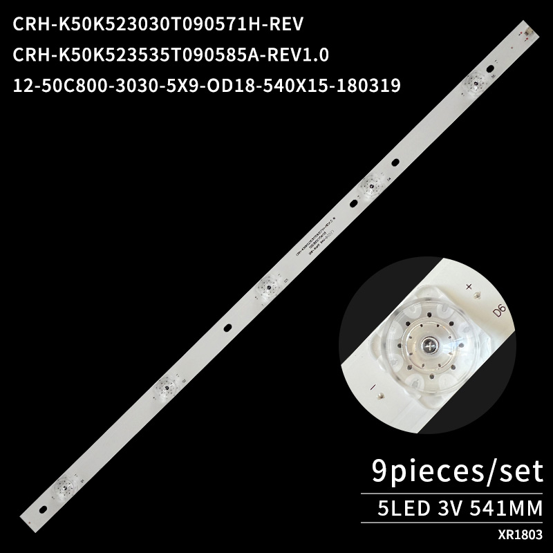 LED TV Backlight strips CRH-K50K523030T090571H-REV1.5 W for PTV-50NU4 50E8