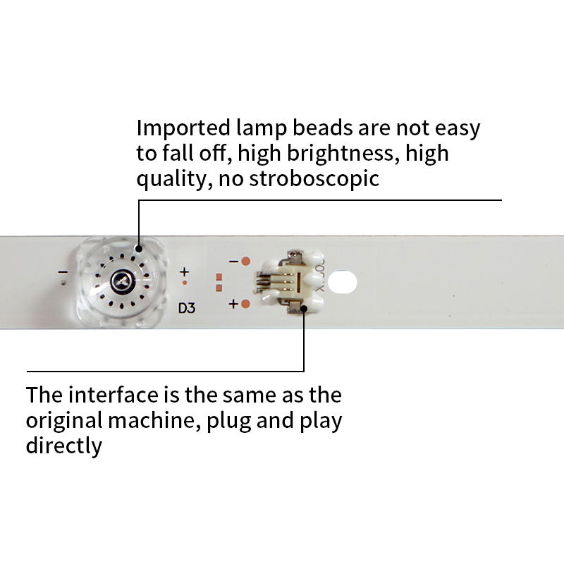 LED TV Backlight strips YHE-4C-LB5506-YH09J 55P10-3030FC-12X6-LX Ver.3 for 55C78 55Q10
