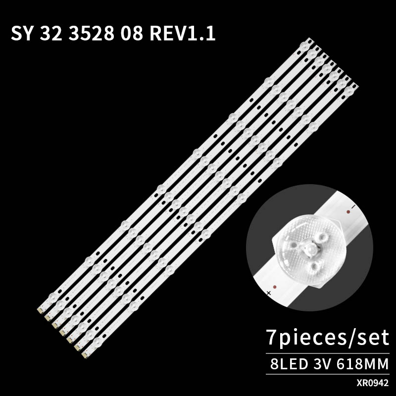 Backlight Strips for TV SY 32 3528 08 REV1.1  200813 6773 for L32E4300-3D L32F3320B