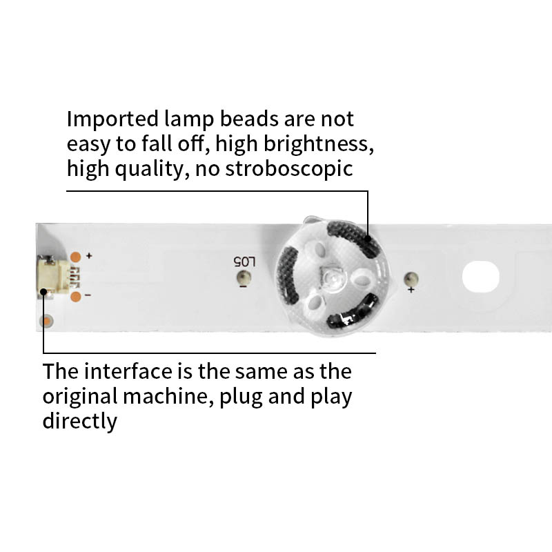The Backlight Strips for TV JL.D55051330-003ES-M applicable for 55H6D, 55DU6070, H55N5300UK