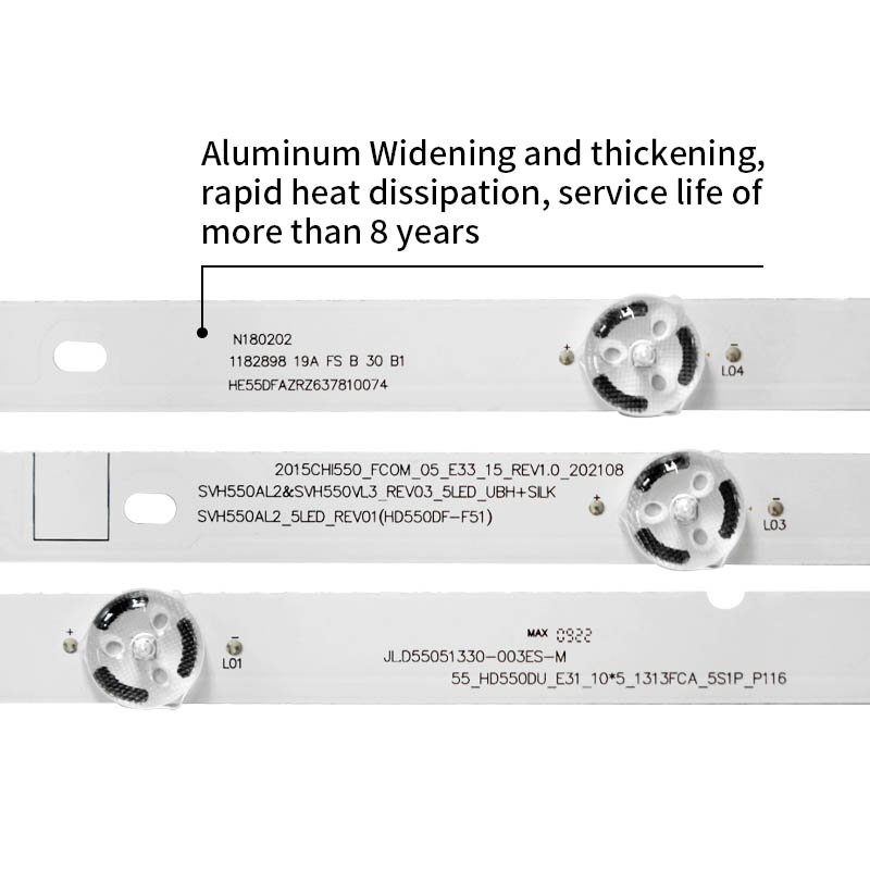The Backlight Strips for TV JL.D55051330-003ES-M applicable for 55H6D, 55DU6070, H55N5300UK