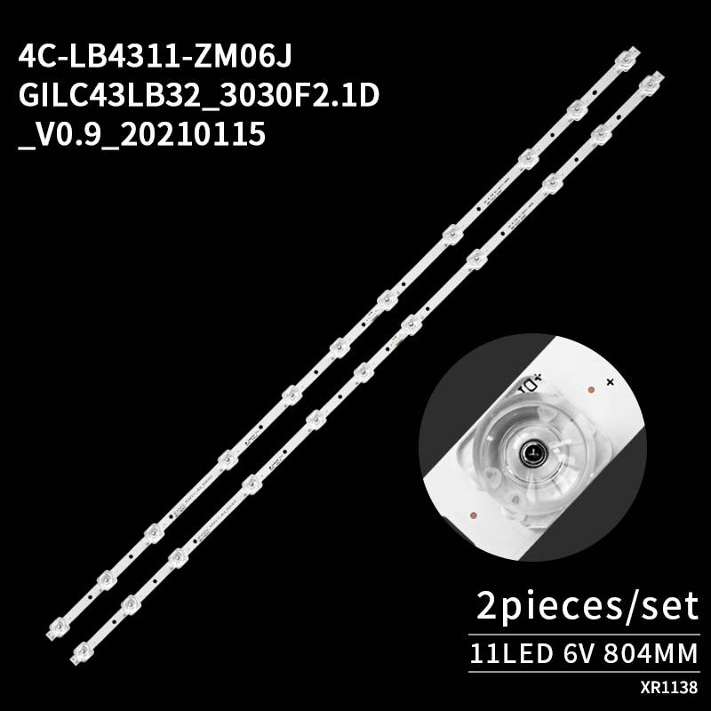 TV LED Backlight Bars GIC43LB32_3030F2.1D_V0.9_20200604 for 43U5850C 43U3900C 43HR330M11A1