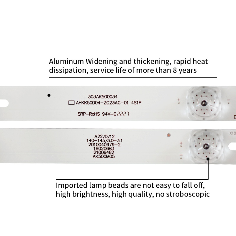 LED TV Backlight strips 303AK500034 AHKK50D04-ZC23AG-01 4S1P for R50U