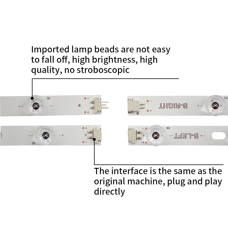 LED TV Backlight strips 4800LED SLIIM A-LEFT-TYPE Rev0.3 VES480QNSS-3D-U01 for TX-48CX350B TX-48CX400E TX-48CXW404 48S3653DB 48U7653DB
