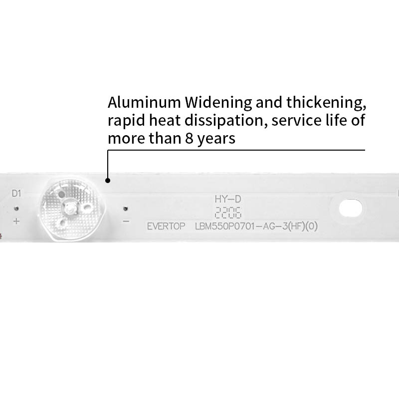 TV LED Backlight Bars EVERTOP  LBM550P0701-AG-3(HF)/LBM550P0601-AH-3(HF) for LD55U3100
