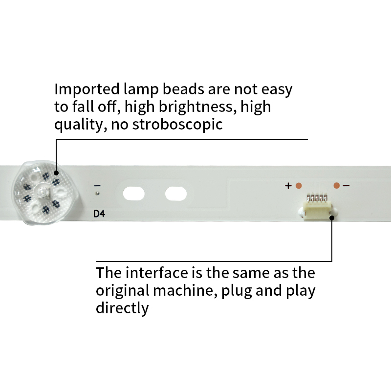 LED TV Backlight strips YF-J02N004HKYD-0003 2301048F700170 261501000020 for 48A6M