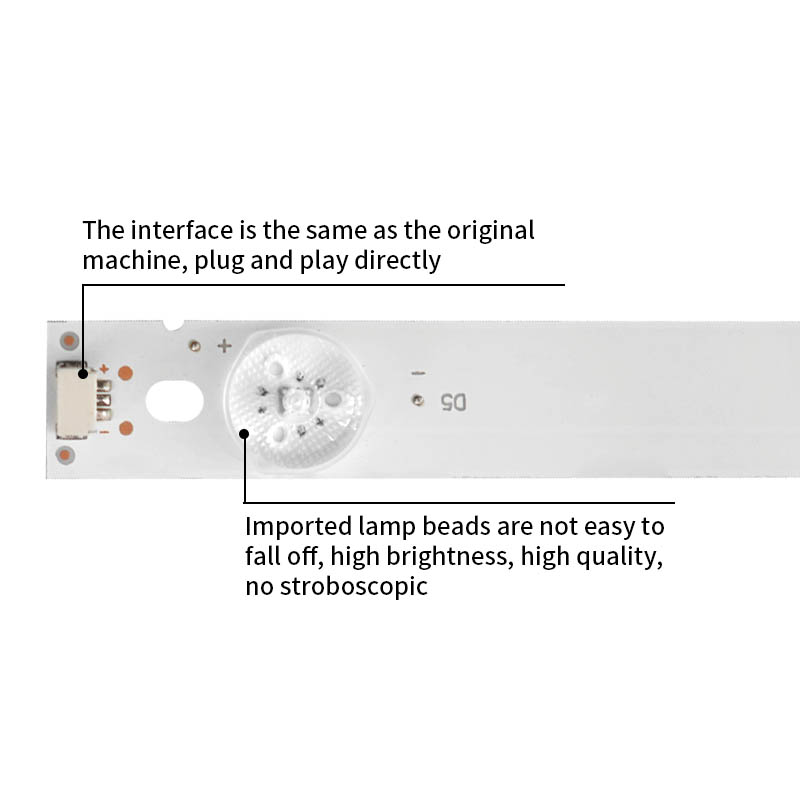 LED Television Backlight Strips 60D1600 10*5 60HR332M05A0 V3 for D60A620U L60E5800A-UD