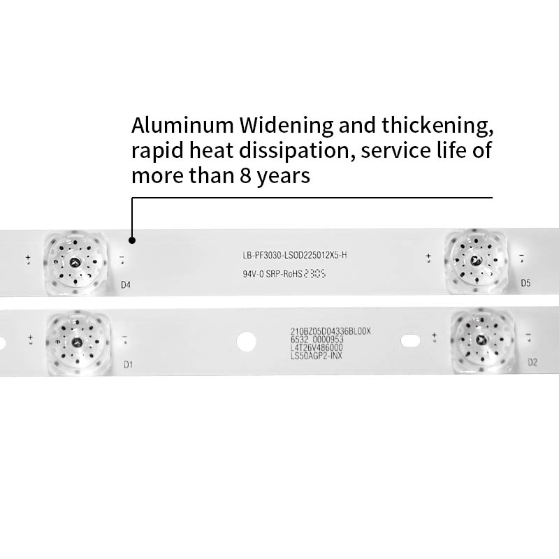 LED Television Backlight kits  LB-PF3030-LSOD225012X5-H for 4X50M D504FCNN