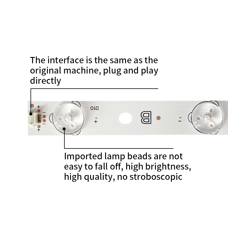 LED TV Backlight strips 4708-K320WD-A4211V11 K320WDA4 3BL-T6324102-019B for LE32KUH1 LE32D99 32PFL3045/T3