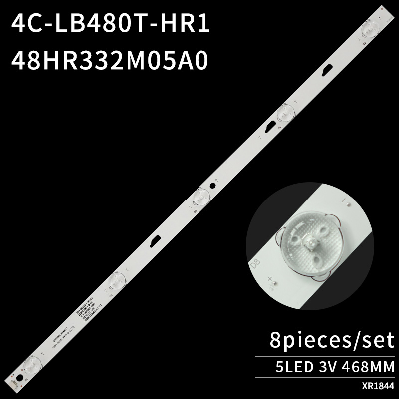 LED TV Backlight strips 4C-LB480T-HR1 48HR332M05A0 V3 48D1500 5*8 LE8RC2R1-D-K HR-66522-04185 for 48L26CMC