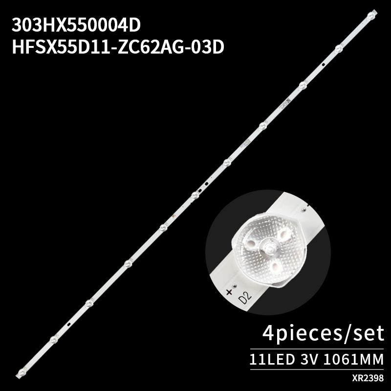 LED TV Backlight strips 303HX550004D HFSX55D11-ZC62AG-03D for L55M6-6ARG