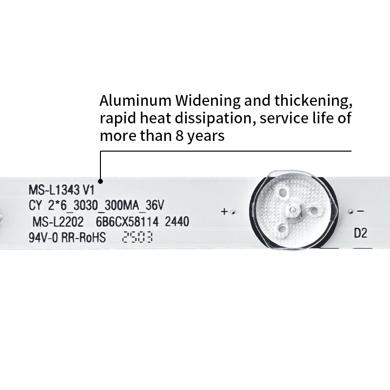 LED TV Backlight strips MS-L1343 V1 MS-L2202 CY  2*6_3030_300MA_36V 28RH300B83R0100863156447 for 32 inch