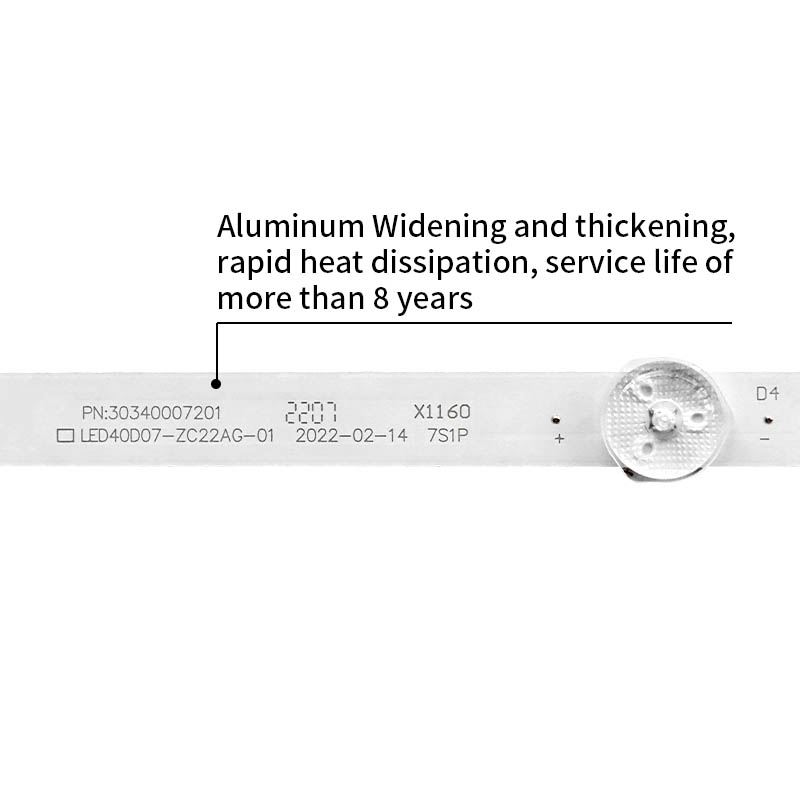 LED TV Backlight Strips LED40D07-ZC22AG-01 7S1P for H40E10 LE40A6R9 LE40F31G LE40U5000TF