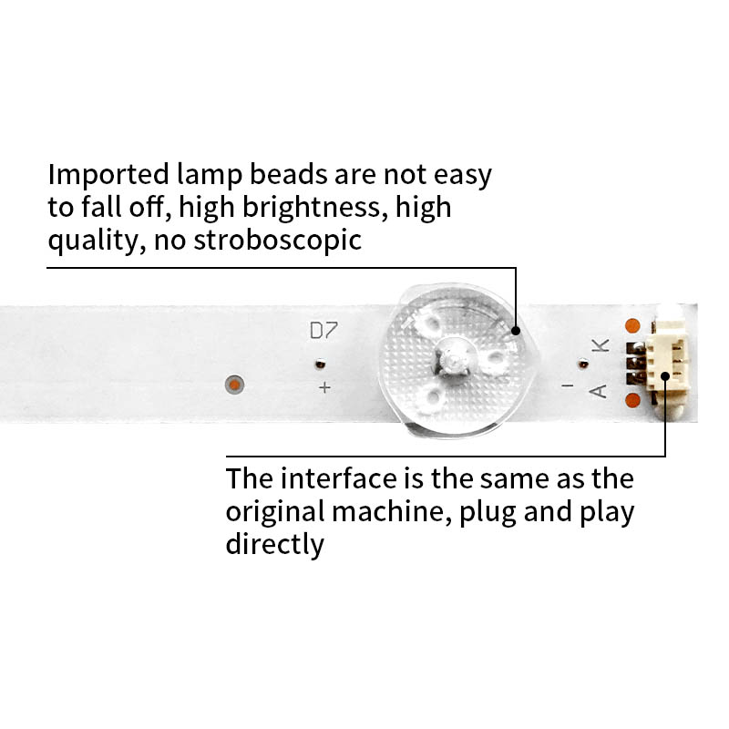 LED TV Backlight Strips LED40D07-ZC22AG-01 7S1P for H40E10 LE40A6R9 LE40F31G LE40U5000TF