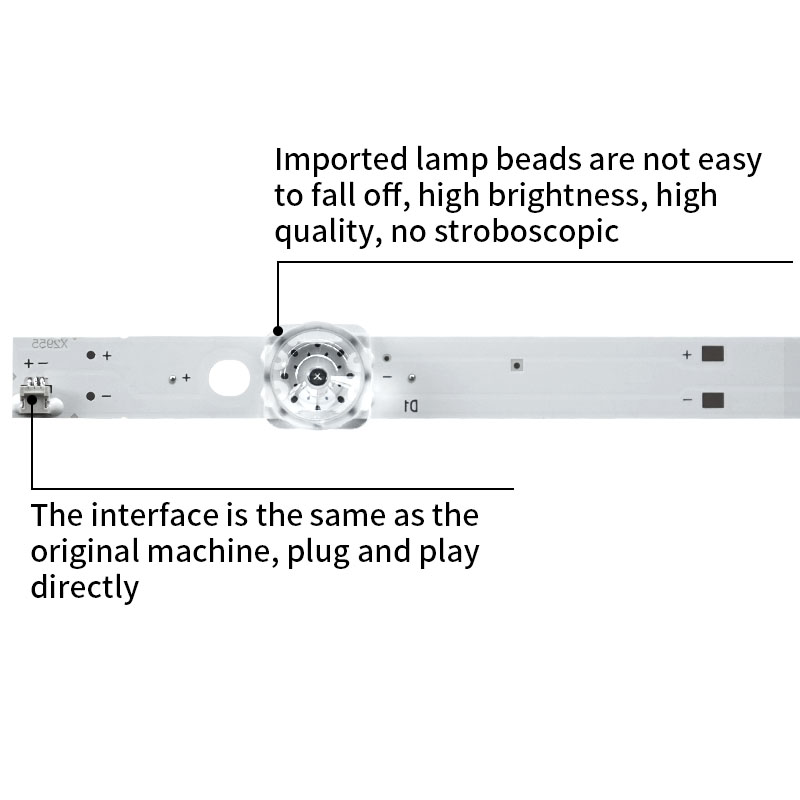 LED TV Backlight strips CRH-F75JL630301207959-REV1.0 GC75D07-ZC23AG-04 for L75M5-4S