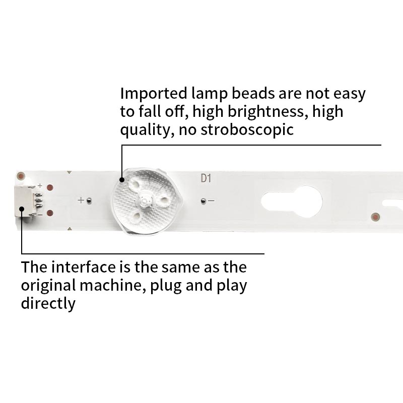 LED TV Backlight strips 4C-LB650T-YHA 65D1200-3030-649X14-8X7-190322.V0 65HR332M07A8 V0 for TCL L65M5-4C