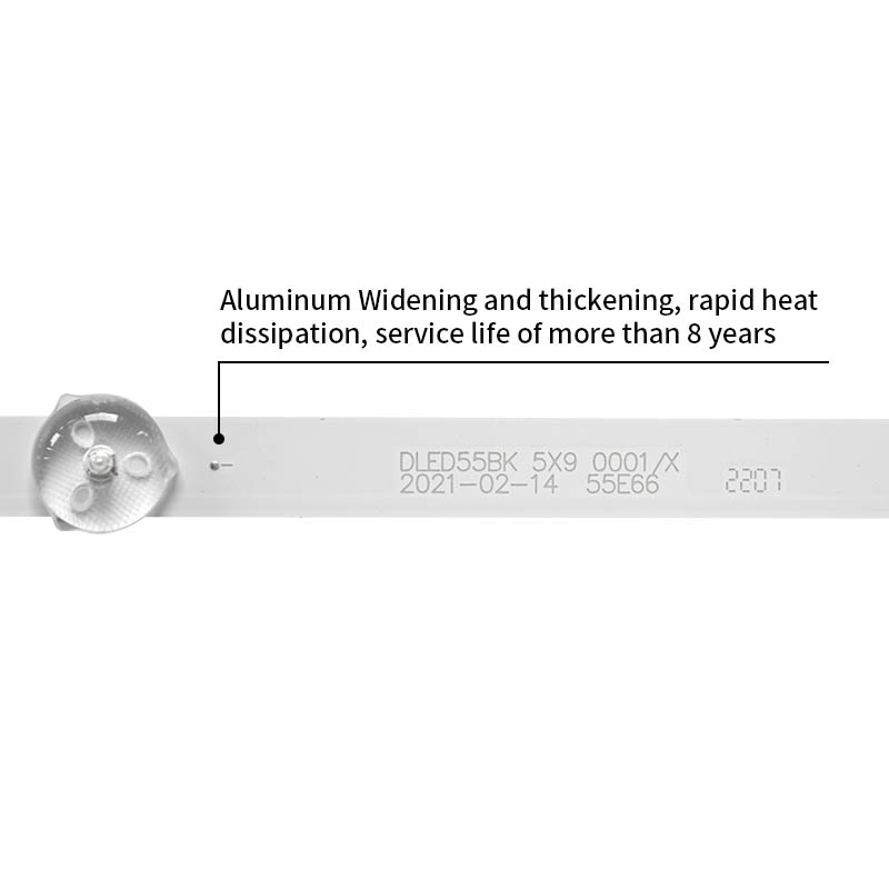 TV LED Backlight Strips DLED55BK 5X9 0001/X for Changhong 55U1 SunKing T55K09  PPTV PTV-55VU4