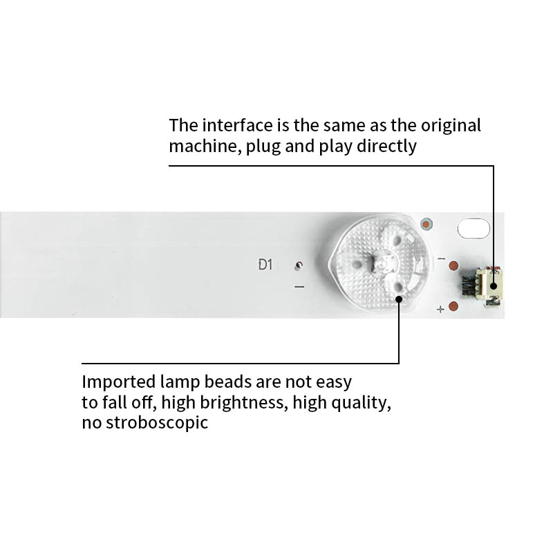 LED Television Backlight Strips HK55D08-ZC14C-04 for HKC Huike X55H F55DB7000T