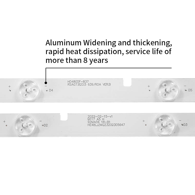 TV Backlight kits HD480DF-B37 RSAG7.820.5 639/ROA VER.B for NS-48D510NA15 Hisense LED 48K20JD