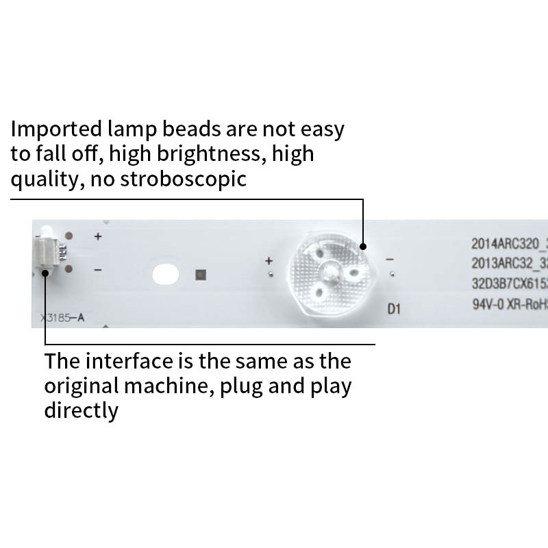 TV Backlight Strip for 2013arc32-3228n1-7-rev1.0-131205  2014arc320-3228-b07