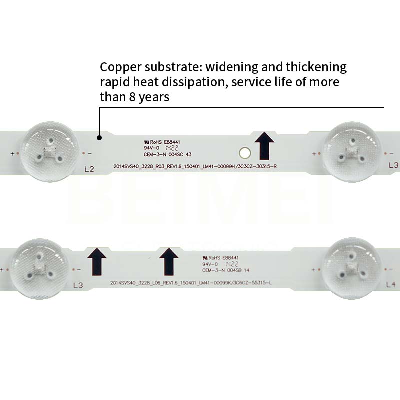 Backlight on LED TV D4ge-400dcb-R3 D4ge-400dca-R2 for Ue40h6500,Un40j6300
